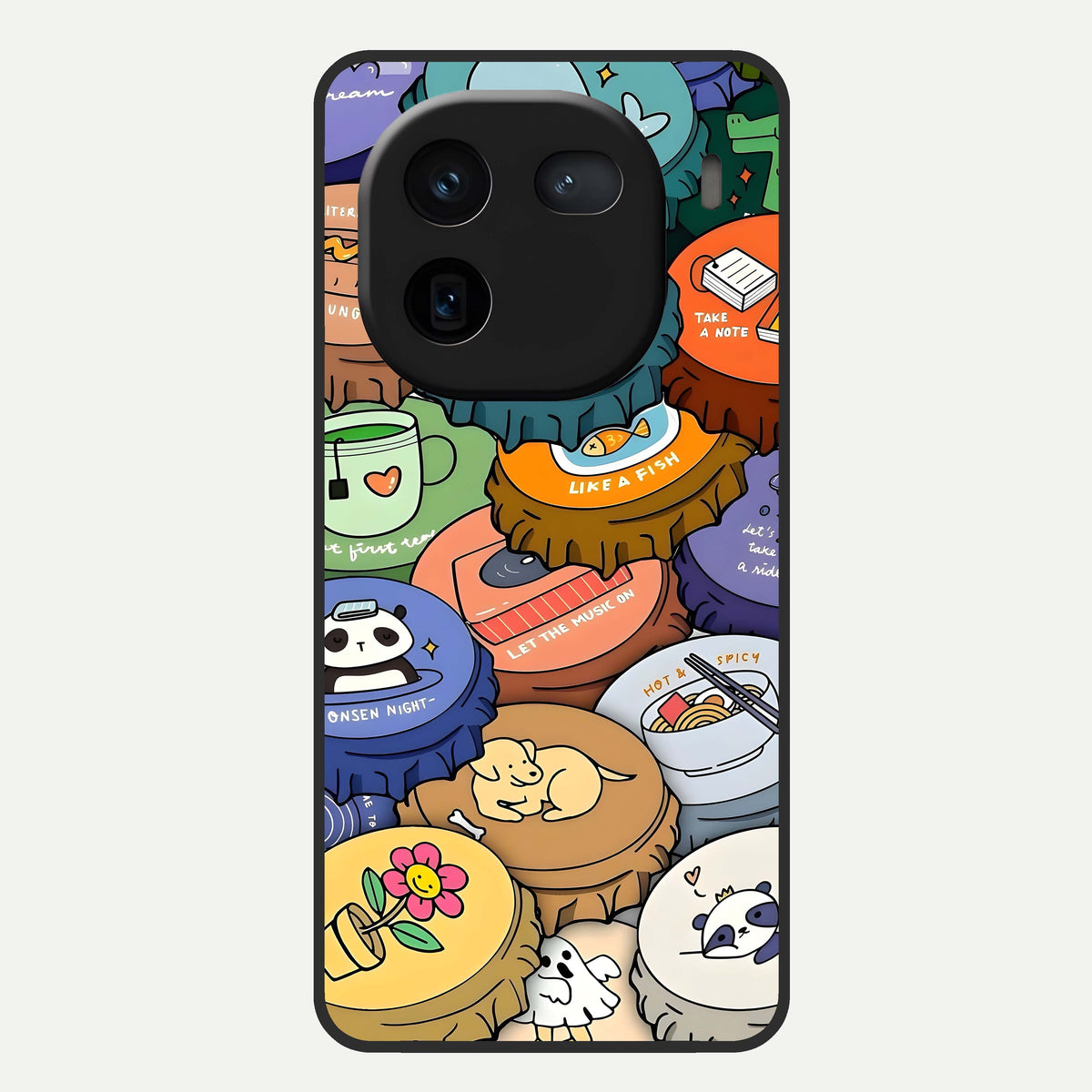  Coins Patterns Glass Case For iQOO 12 5G back cover – full design glossy printed glass finish