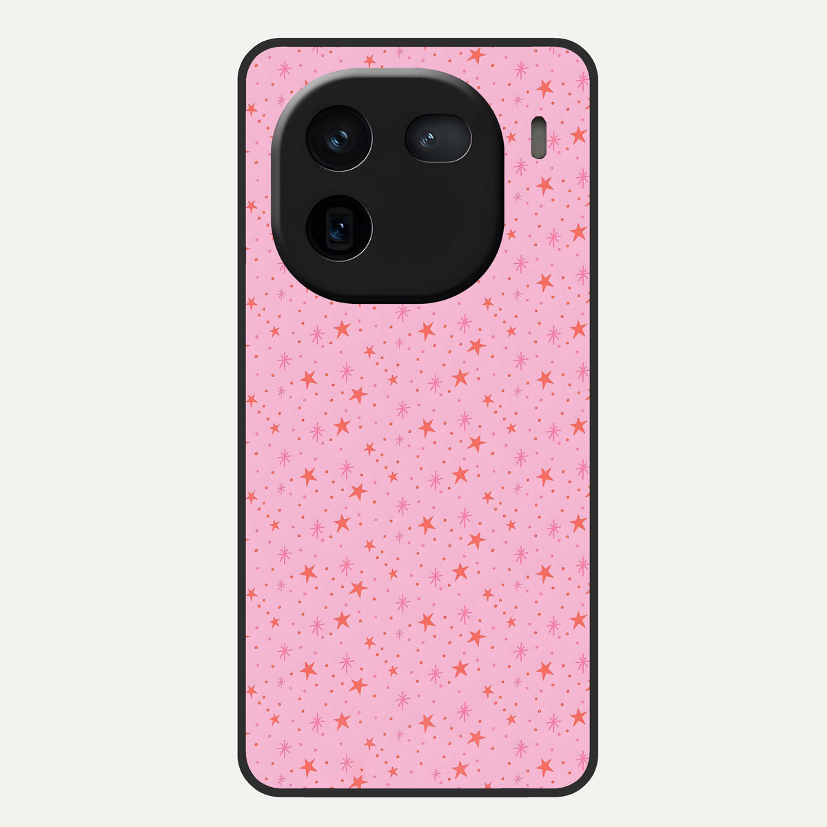  Cosmic Pink Sparkle Glass Case For iQOO 12 5G back cover – full design glossy printed glass finish
