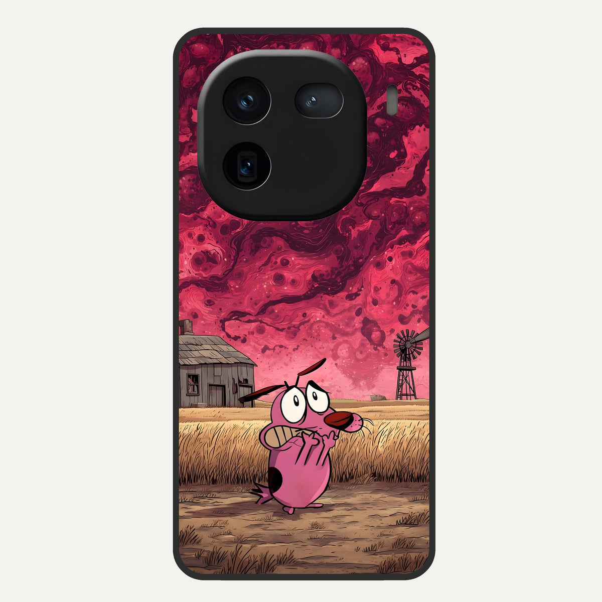  Courage Under Sky Glass Case For iQOO 12 5G back cover – full design glossy printed glass finish