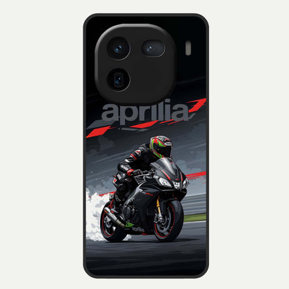  Dark Aprilla Glass Case For iQOO 12 5G back cover – full design glossy printed glass finish