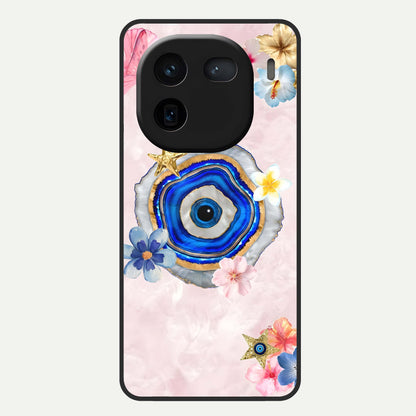  Divine Aura Bloom Glass Case For iQOO 12 5G back cover – full design glossy printed glass finish