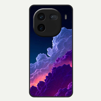  Dreamy Cloud Skies Glass Case For iQOO 12 5G back cover – full design glossy printed glass finish