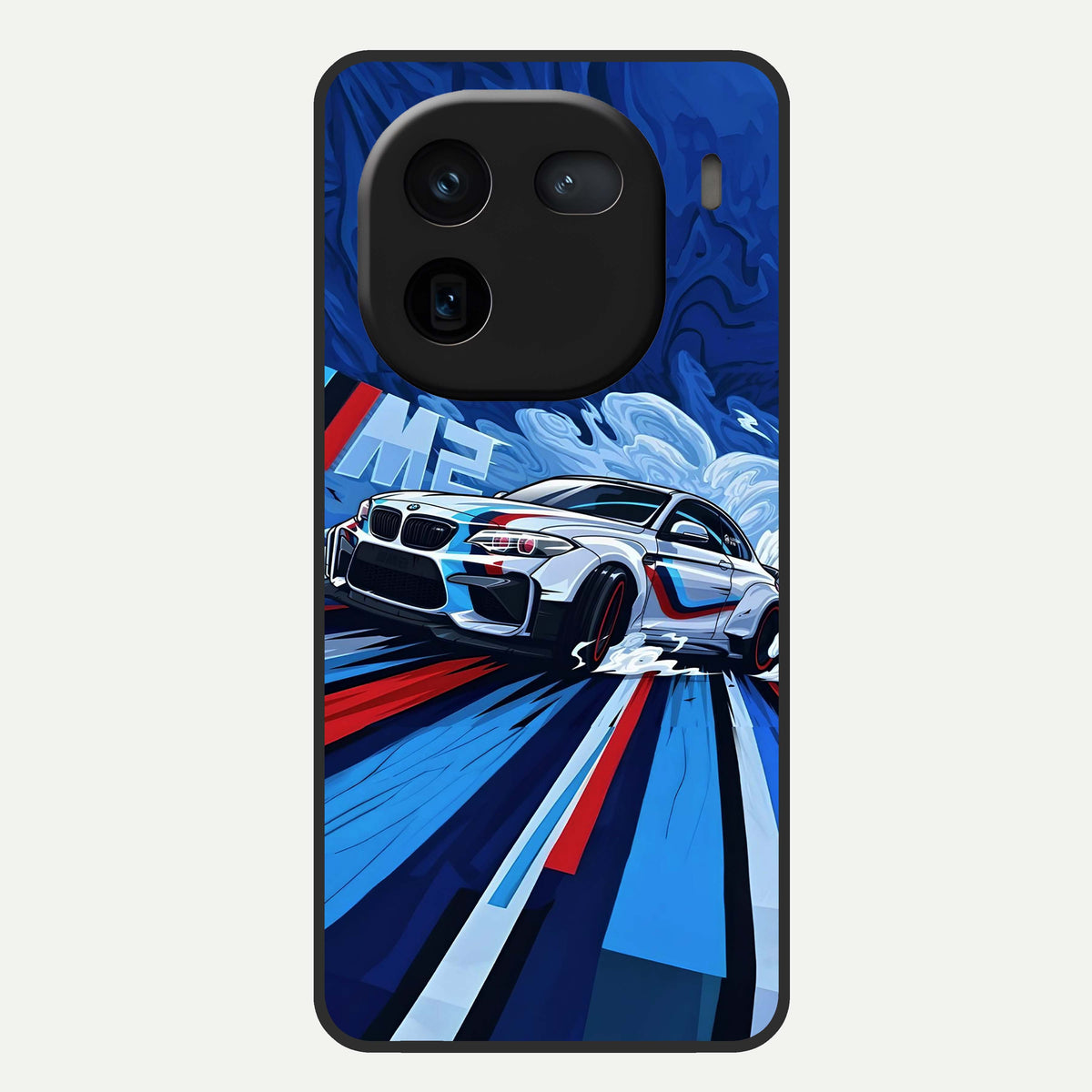 Drift Power Rush Glass Case For iQOO 12 5G back cover – full design glossy printed glass finish