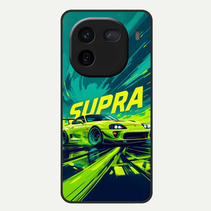  Electric Supra Thunder Glass Case For iQOO 12 5G back cover – full design glossy printed glass finish