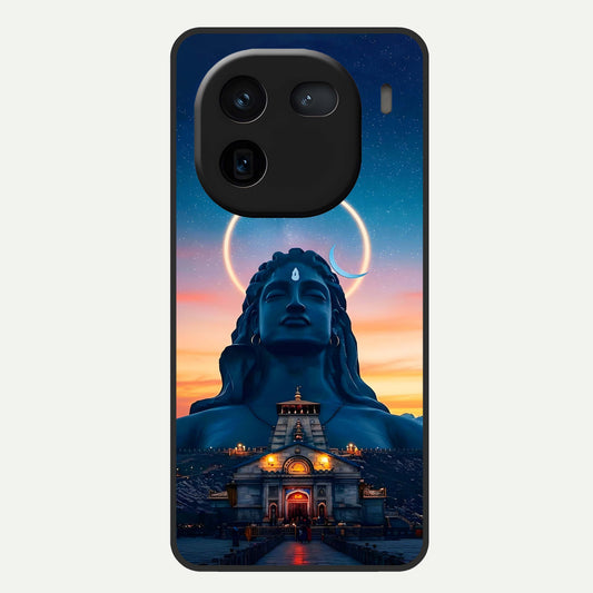  Eternal Shiva Aura Glass Case For iQOO 12 5G back cover – full design glossy printed glass finish