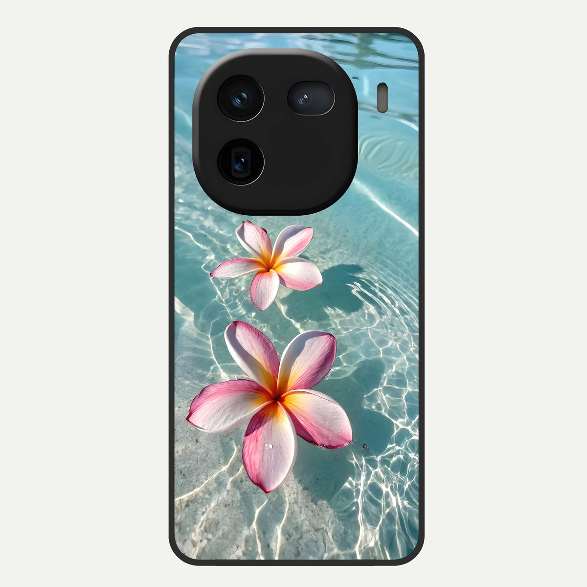  Floating Bloom Bliss Glass Case For iQOO 12 5G back cover – full design glossy printed glass finish