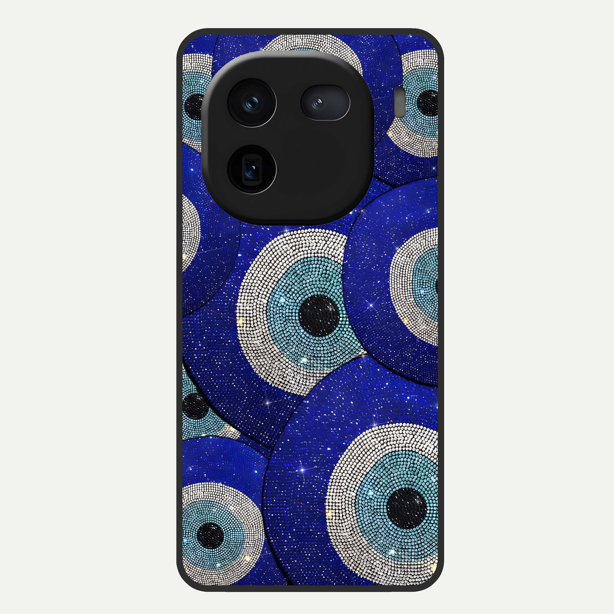  Galaxy Eye Flow Glass Case For iQOO 12 5G back cover – full design glossy printed glass finish