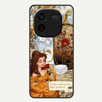  Golden Dream Belle Glass Case For iQOO 12 5G back cover – full design glossy printed glass finish