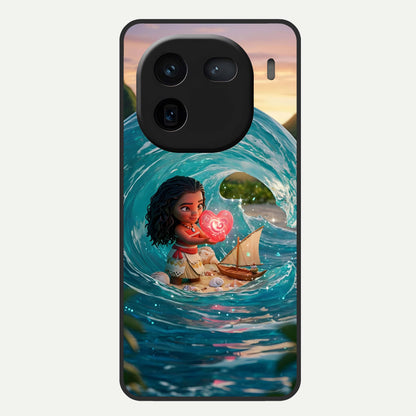  Heart of Ocean Glass Case For iQOO 12 5G back cover – full design glossy printed glass finish