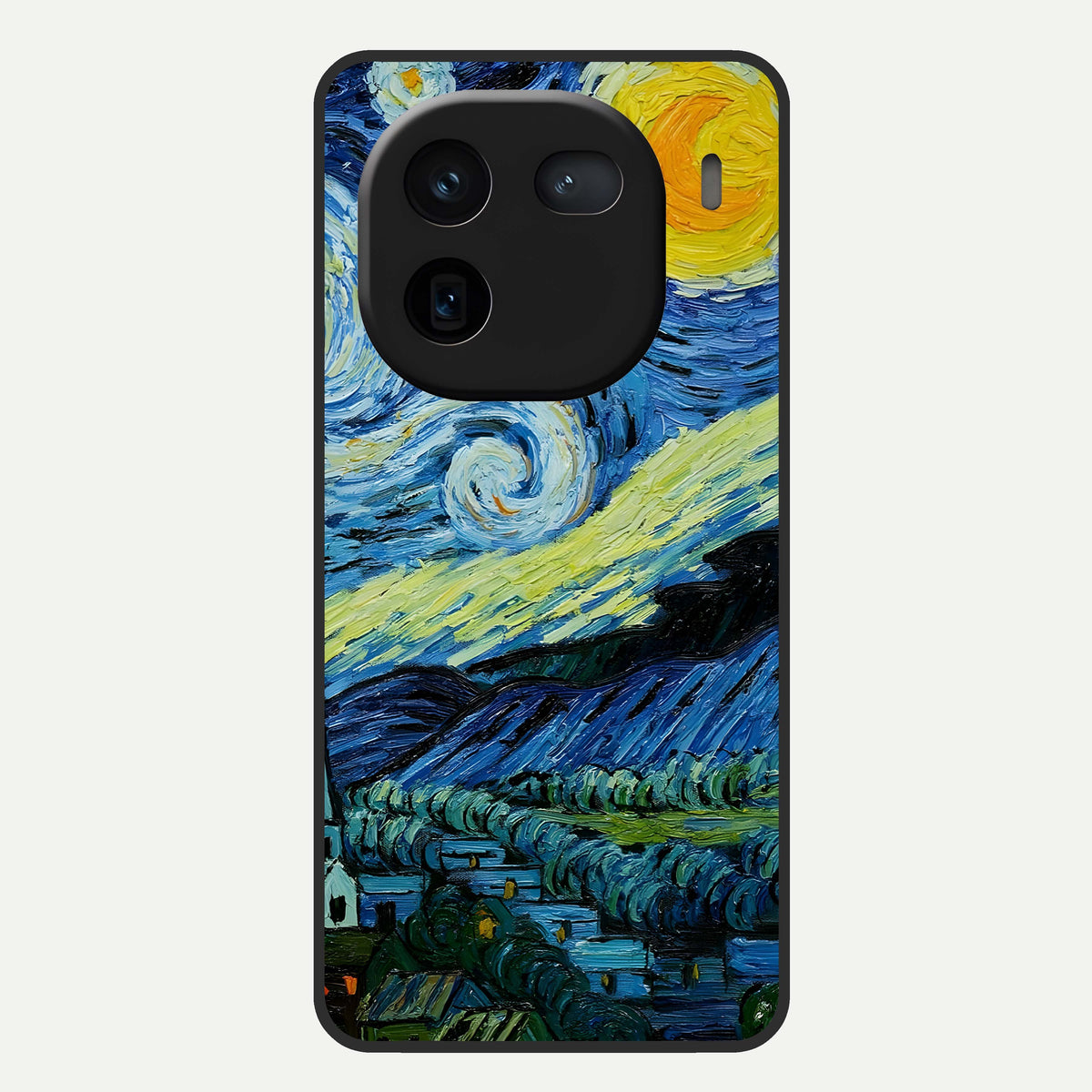  Inspired Van Gogh Art Glass Case For iQOO 12 5G back cover – full design glossy printed glass finish