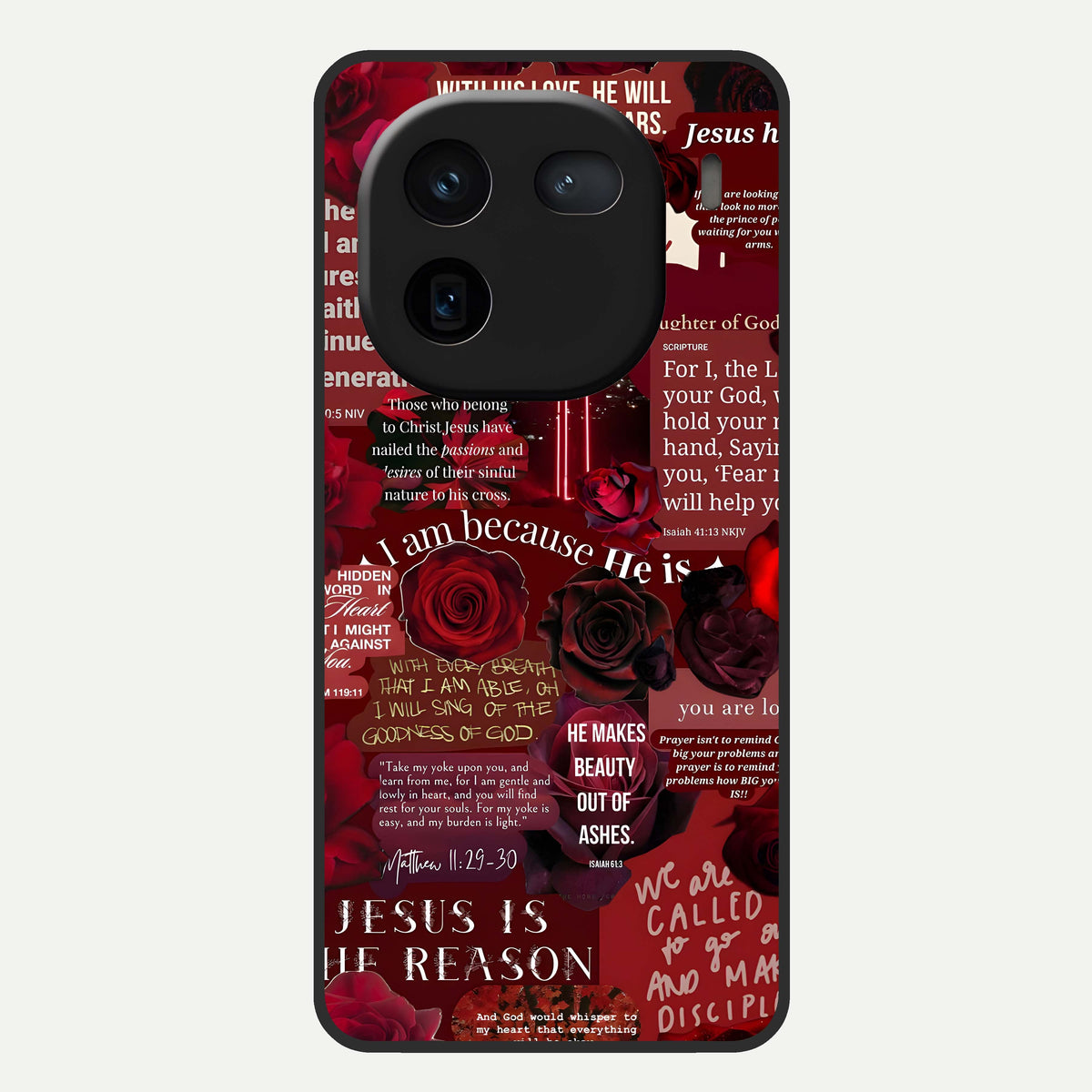  Jesus Love Heals Glass Case For iQOO 12 5G back cover – full design glossy printed glass finish