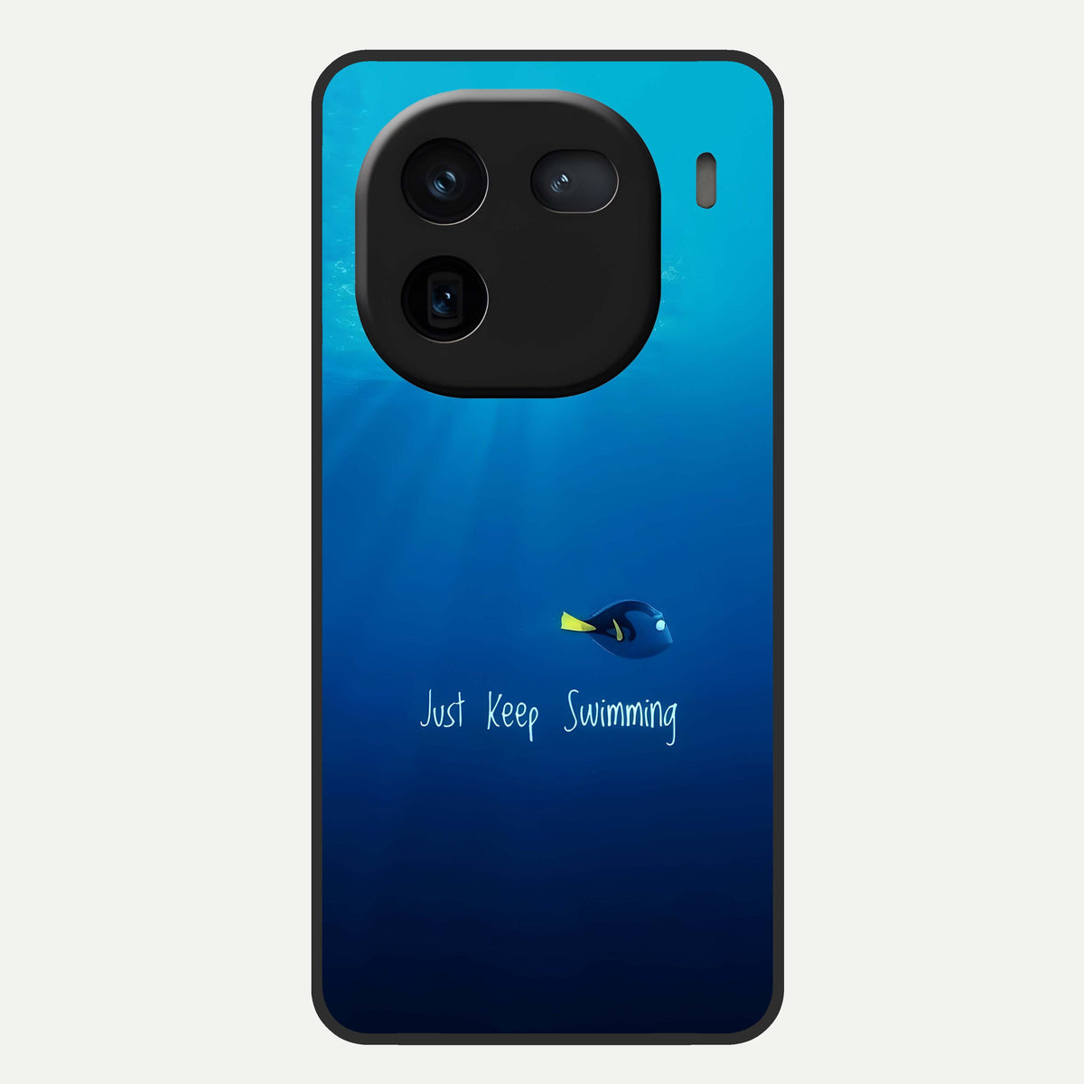  Just Keep Swimming Glass Case For iQOO 12 5G back cover – full design glossy printed glass finish