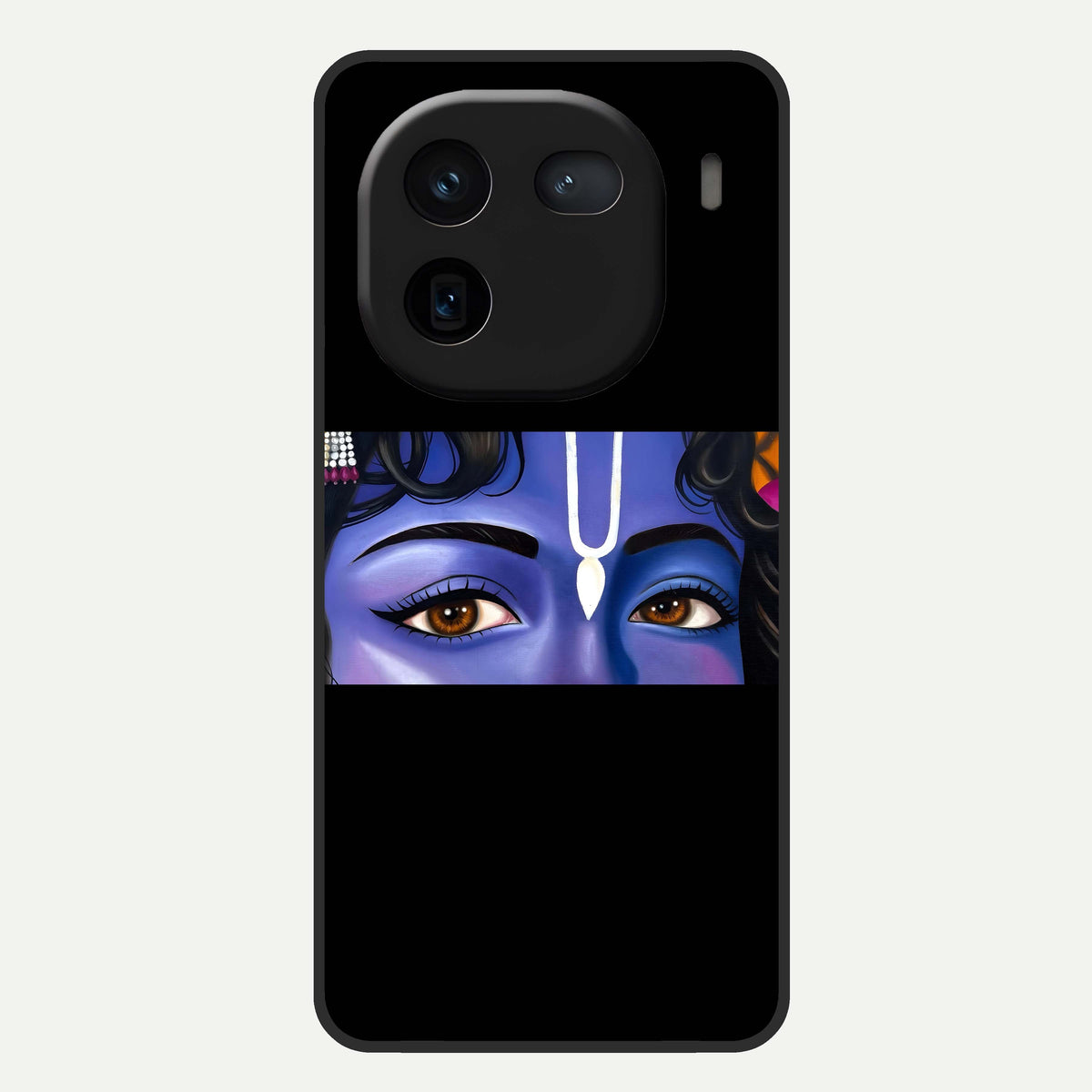  Krishna Eye Glass Case For iQOO 12 5G back cover – full design glossy printed glass finish