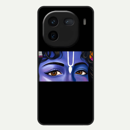  Krishna Eye Glass Case For iQOO 12 5G back cover – full design glossy printed glass finish