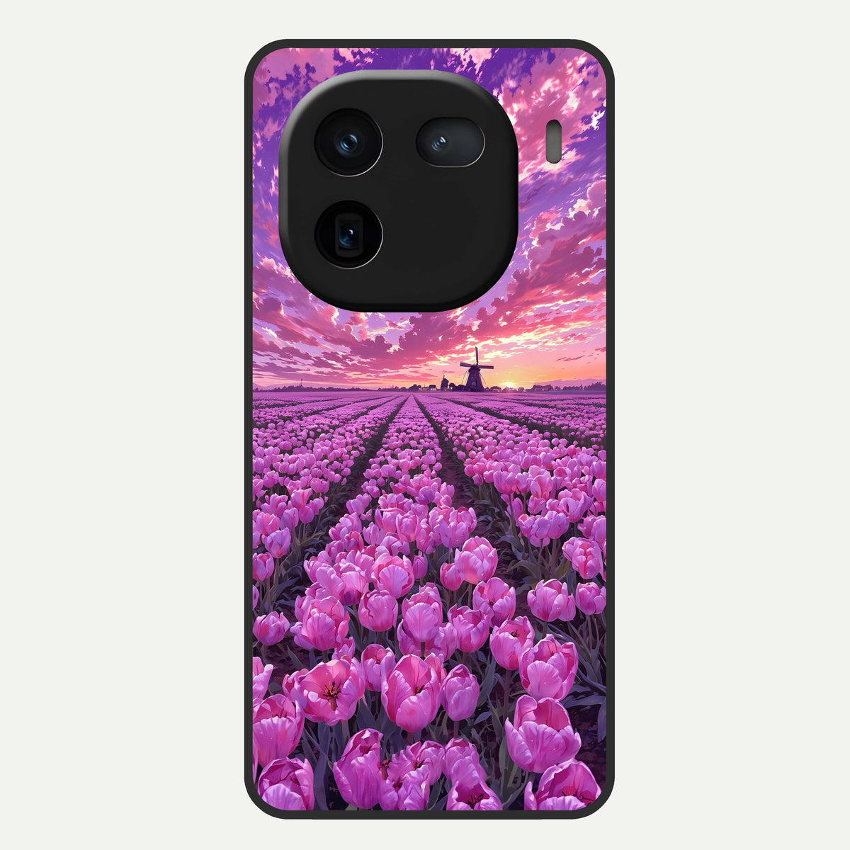 Lavender Dream Skies Glass Case For iQOO 12 5G back cover – full design glossy printed glass finish