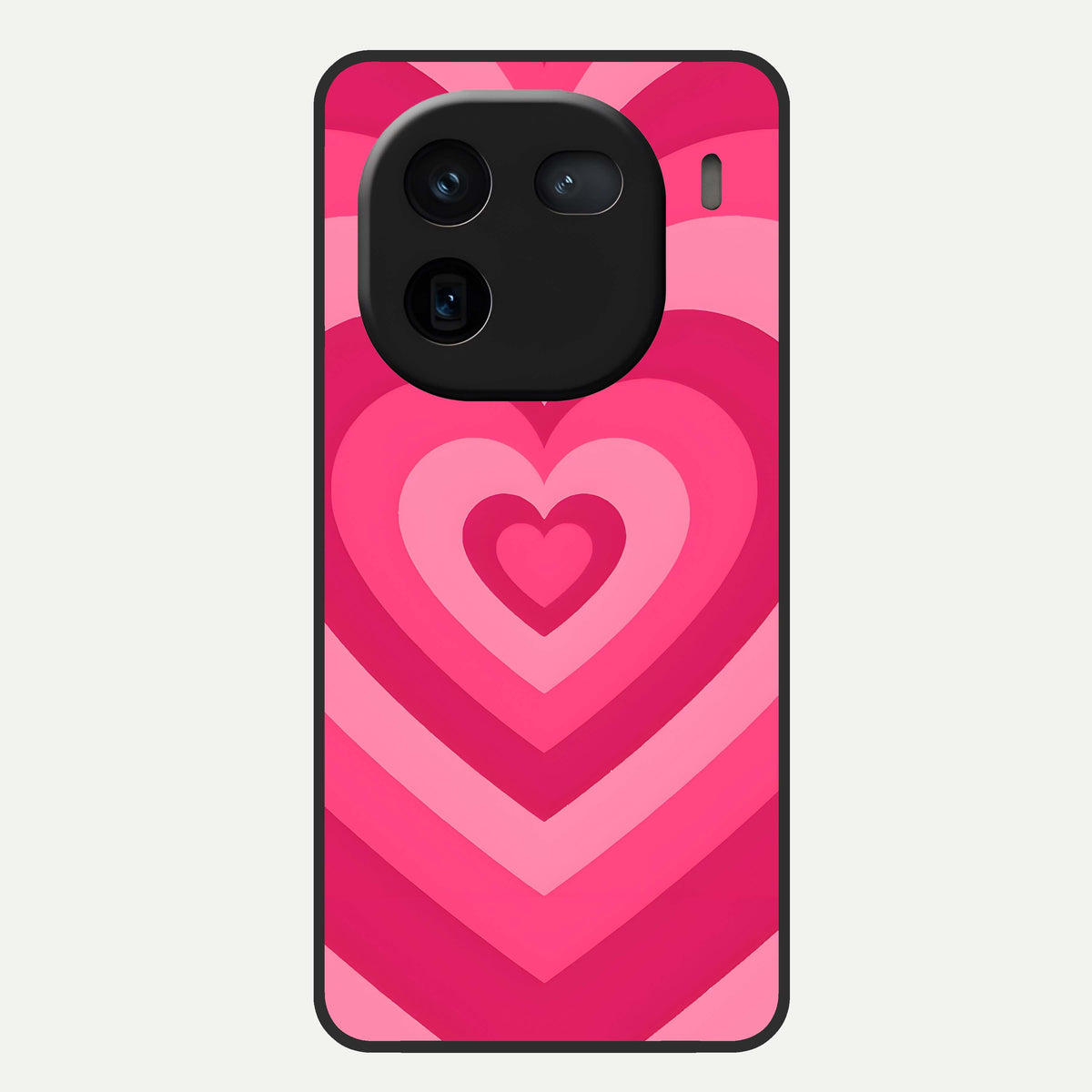  Layered Love Hearts Glass Case For iQOO 12 5G back cover – full design glossy printed glass finish