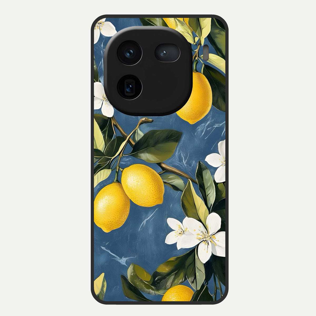  Lemon Dream Garden Glass Case For iQOO 12 5G back cover – full design glossy printed glass finish