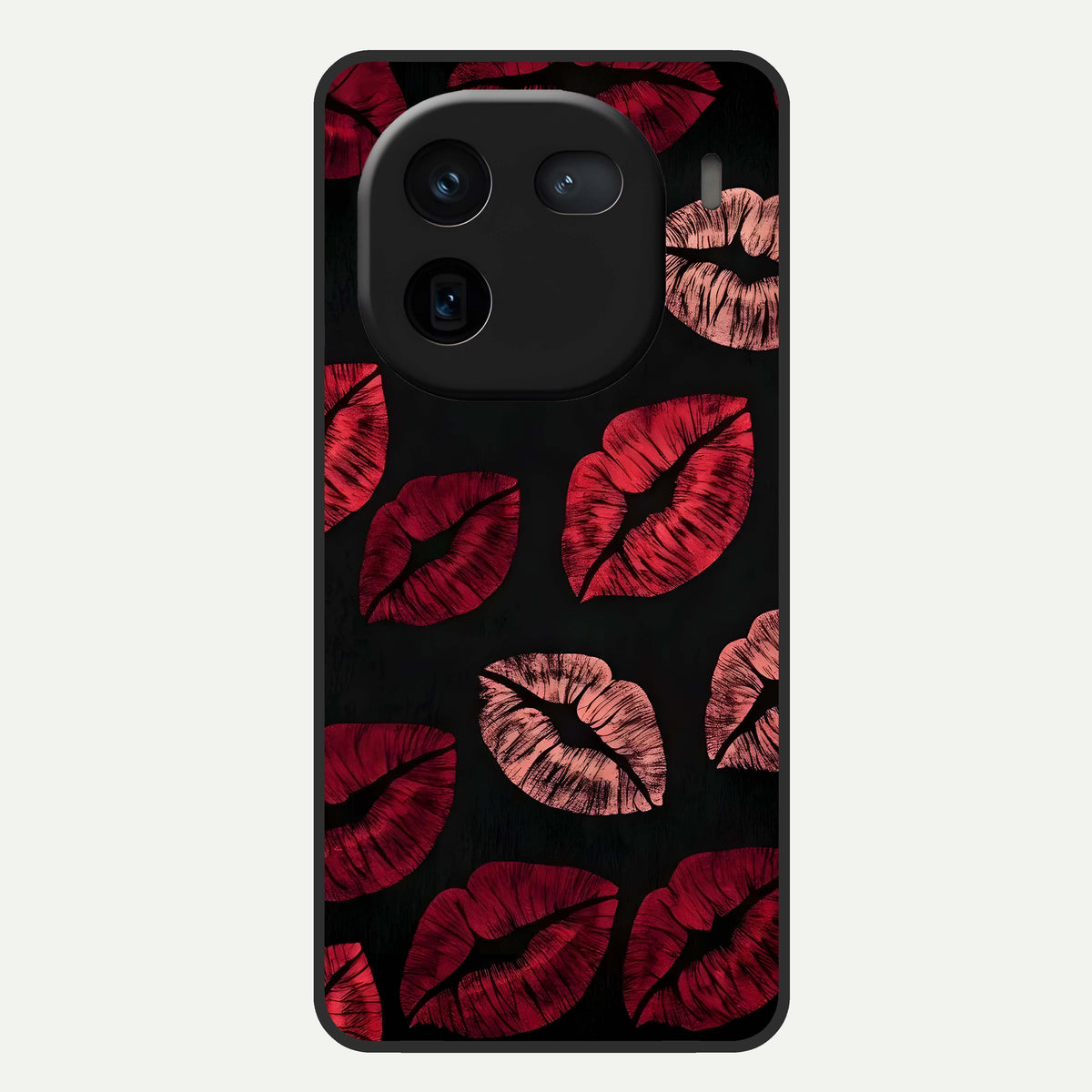  Midnight Kiss Love Glass Case For iQOO 12 5G back cover – full design glossy printed glass finish