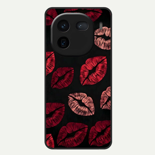  Midnight Kiss Love Glass Case For iQOO 12 5G back cover – full design glossy printed glass finish
