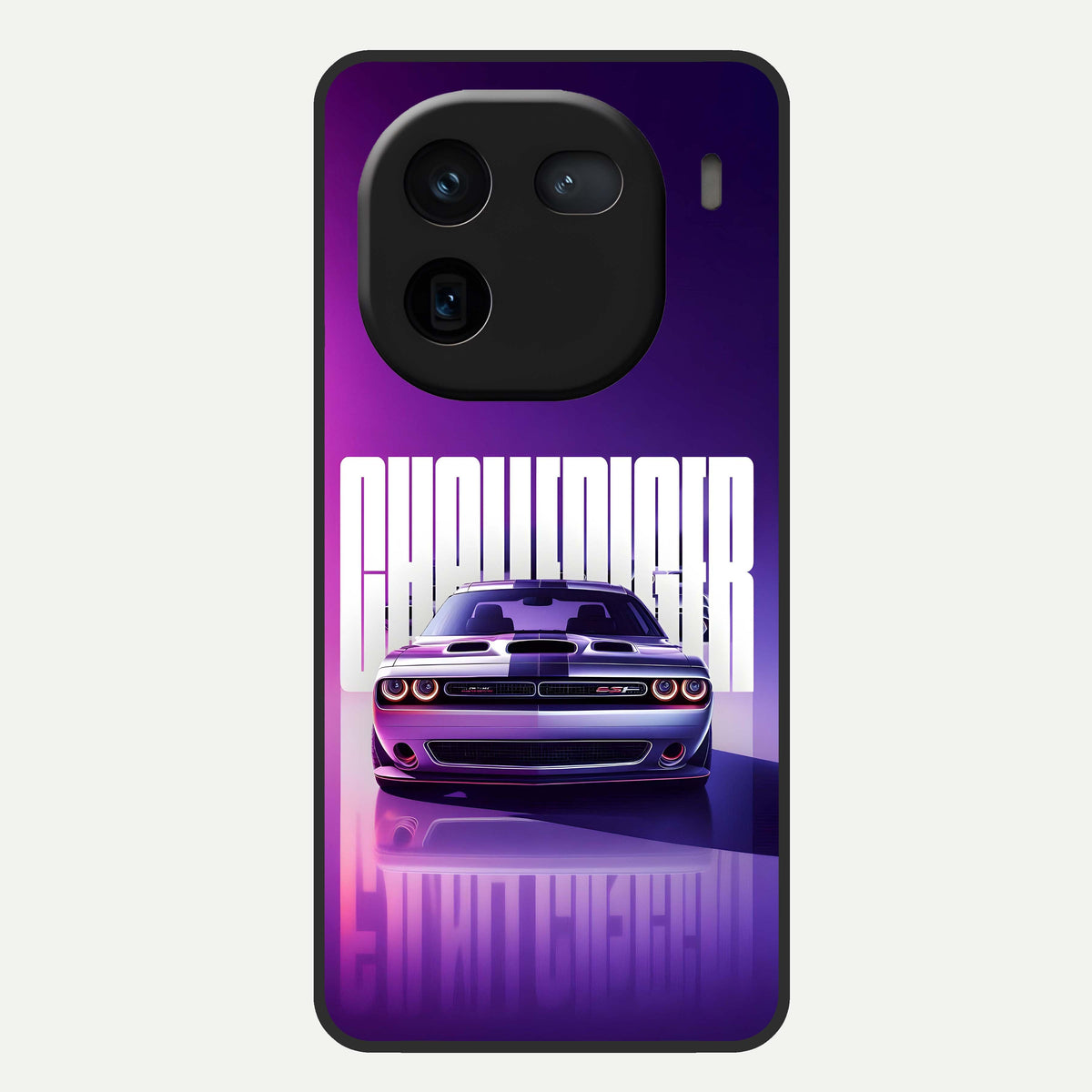  Midnight Muscle Ride Glass Case For iQOO 12 5G back cover – full design glossy printed glass finish