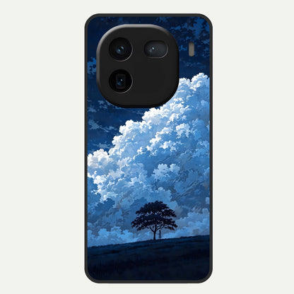  Midnight Sky Serenity Glass Case For iQOO 12 5G back cover – full design glossy printed glass finish