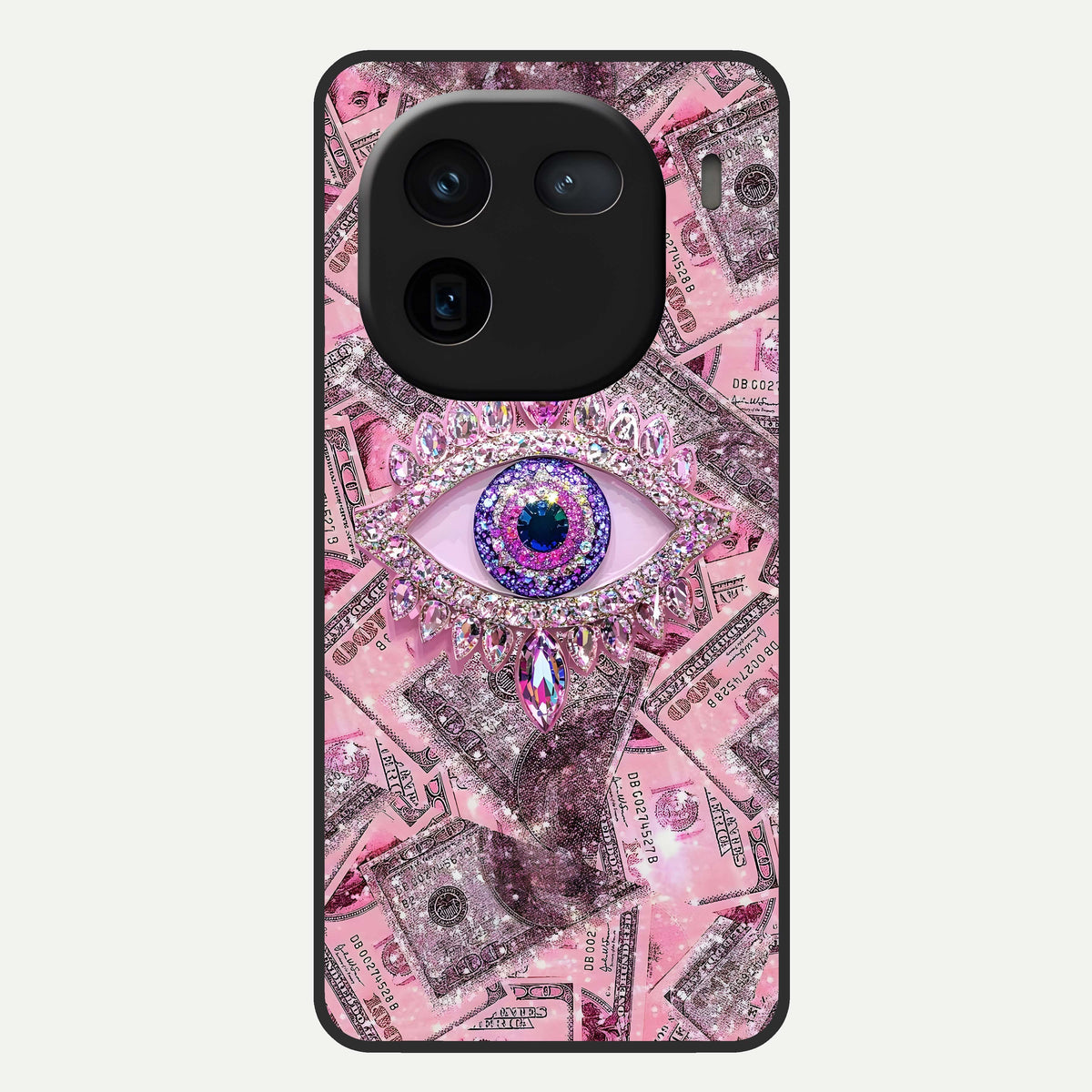  Money Eye Luxe Glass Case For iQOO 12 5G back cover – full design glossy printed glass finish