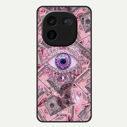  Money Eye Luxe Glass Case For iQOO 12 5G back cover – full design glossy printed glass finish