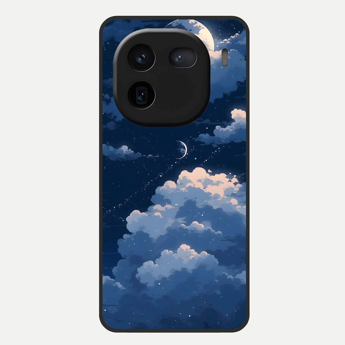  Moon Dream Haze Glass Case For iQOO 12 5G back cover – full design glossy printed glass finish
