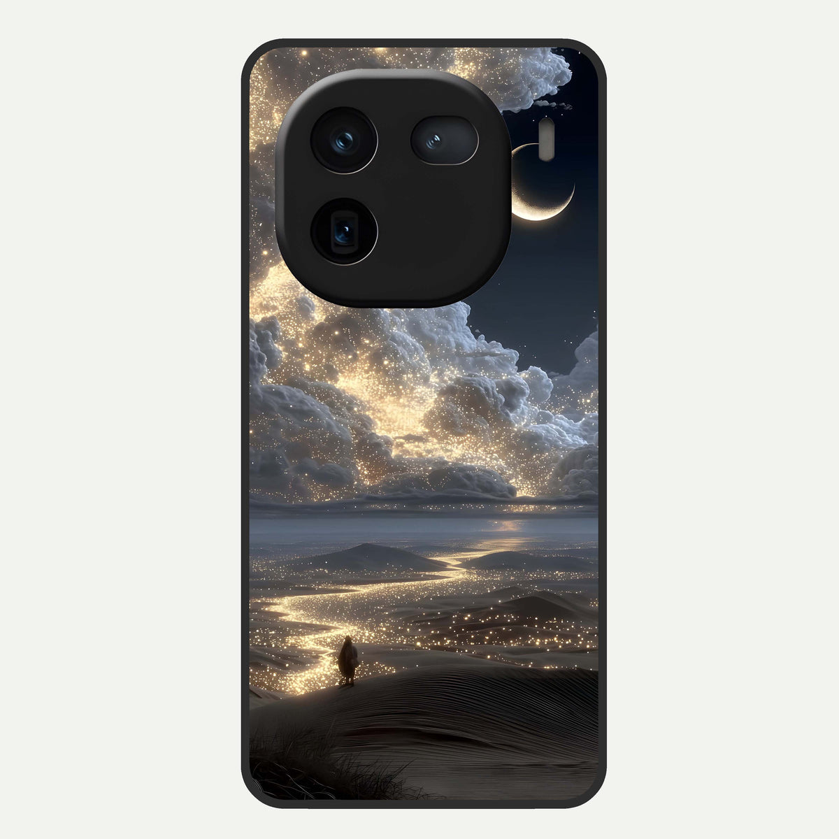  Moonlight Spark Path Glass Case For iQOO 12 5G back cover – full design glossy printed glass finish
