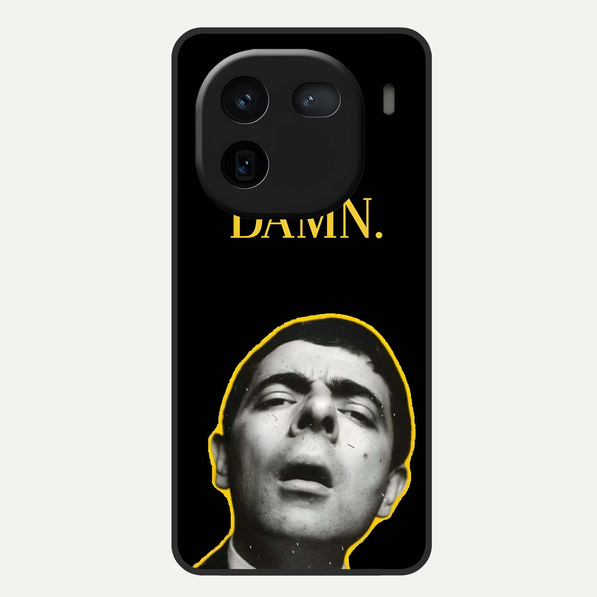  Mr Bean Damn Glass Case For iQOO 12 5G back cover – full design glossy printed glass finish