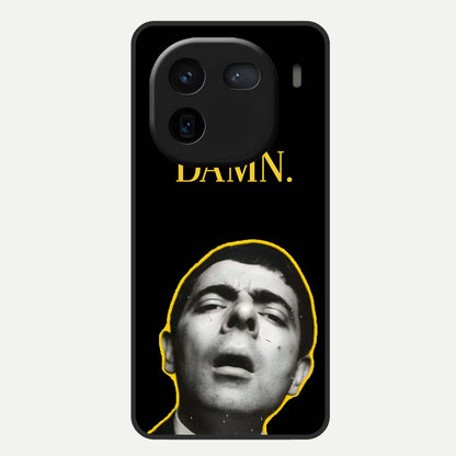  Mr Bean Damn Glass Case For iQOO 12 5G back cover – full design glossy printed glass finish
