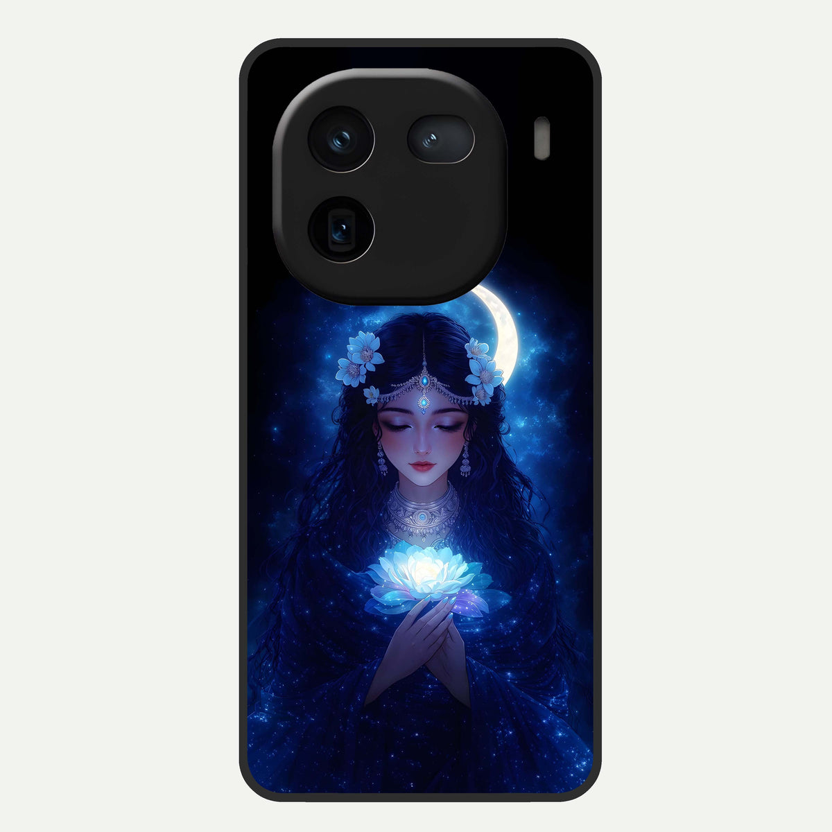  Mystic Moon Queen Glass Case For iQOO 12 5G back cover – full design glossy printed glass finish