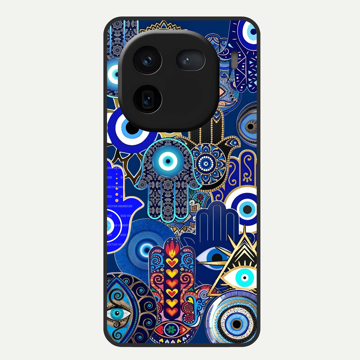 Mystic Palm Guard Glass Case For iQOO 12 5G back cover – full design glossy printed glass finish