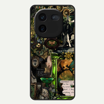  Mystic Woods Secret Glass Case For iQOO 12 5G back cover – full design glossy printed glass finish