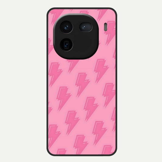  Pink Moo Magic Glass Case For iQOO 12 5G back cover – full design glossy printed glass finish