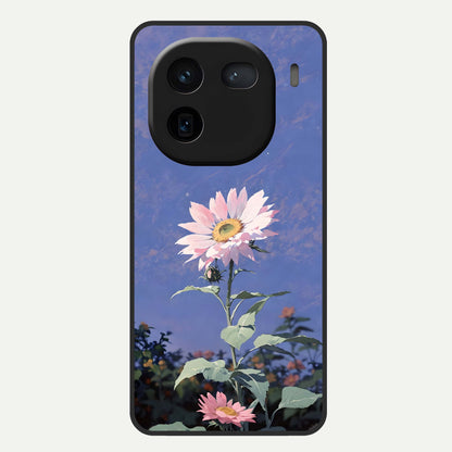  Pink Shells Outline Glass Case For iQOO 12 5G back cover – full design glossy printed glass finish
