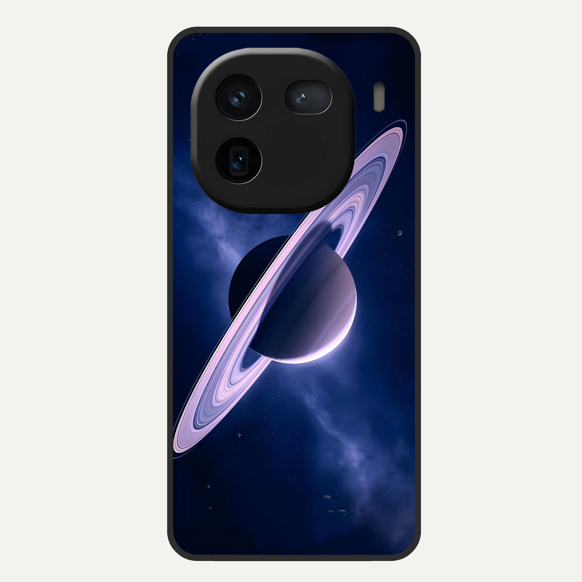  Saturn Ring Mystique Glass Case For iQOO 12 5G back cover – full design glossy printed glass finish
