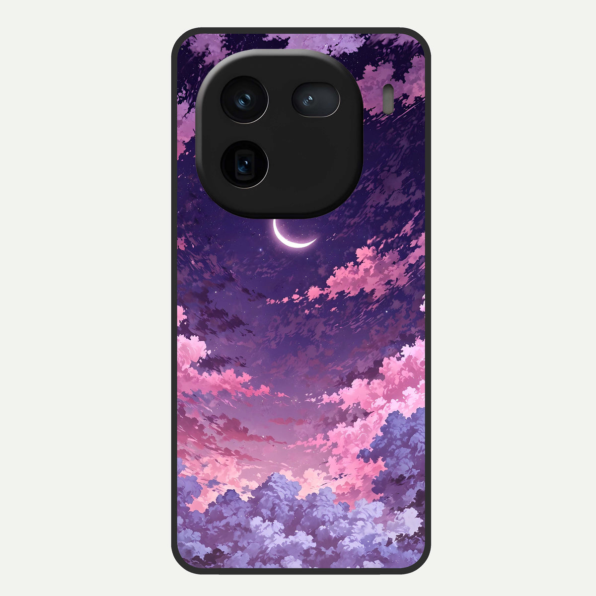  Sky Drift Clouds Glass Case For iQOO 12 5G back cover – full design glossy printed glass finish