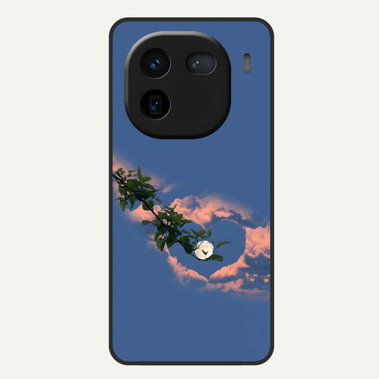  Sky Under Tree Glass Case For iQOO 12 5G back cover – full design glossy printed glass finish