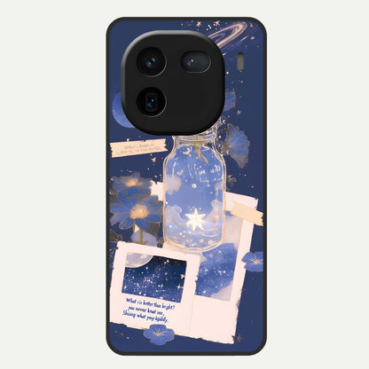  Starlit Cosmic Jar Glass Case For iQOO 12 5G back cover – full design glossy printed glass finish