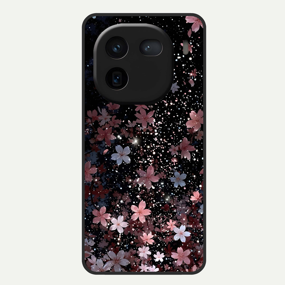  Starlit Flower Dreams Glass Case For iQOO 12 5G back cover – full design glossy printed glass finish
