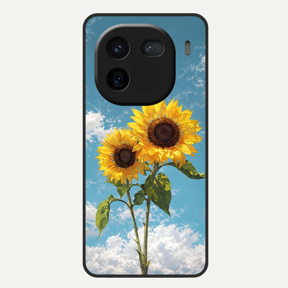  Sunlit Daisy Glow Glass Case For iQOO 12 5G back cover – full design glossy printed glass finish