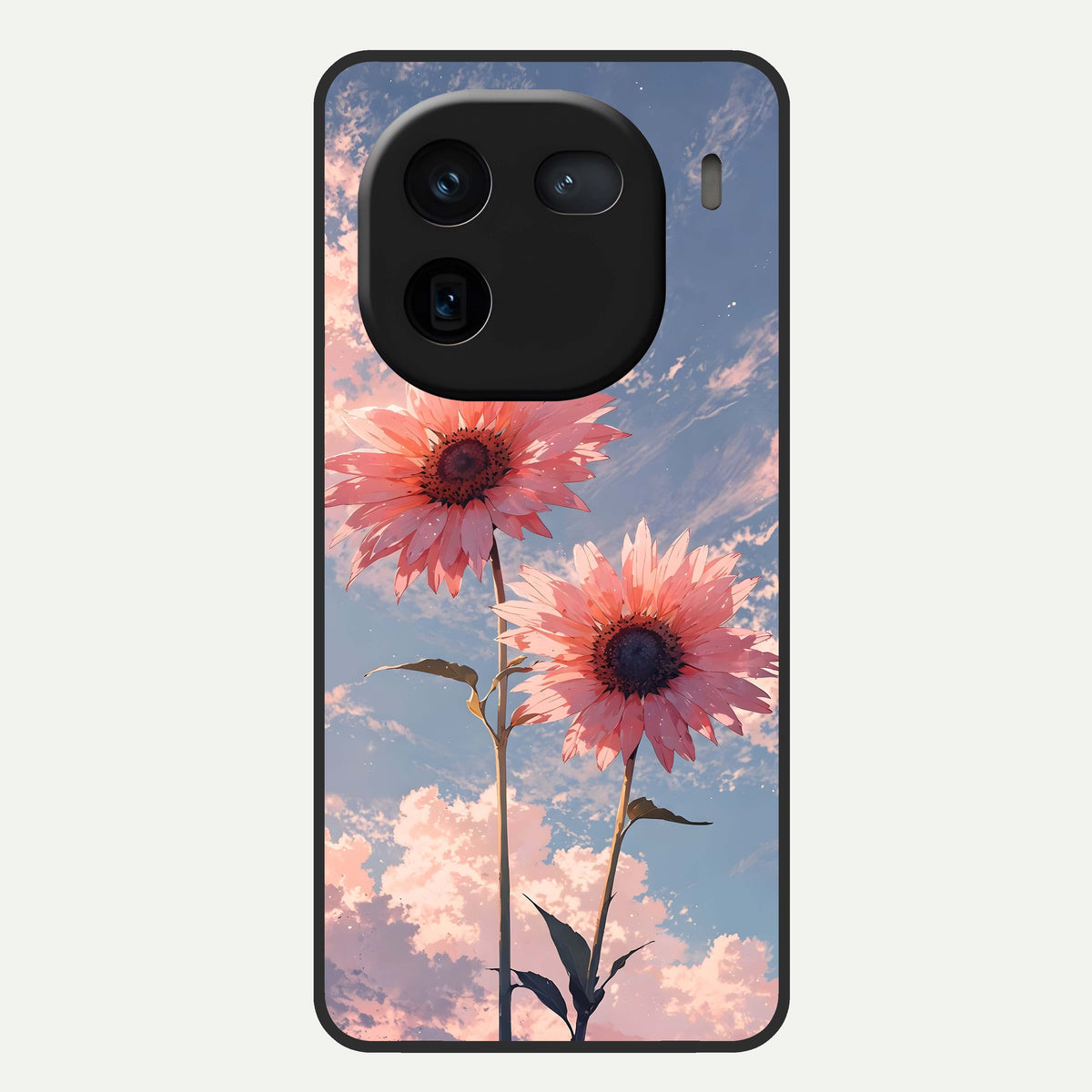  Sun Moon Balance Glass Case For iQOO 12 5G back cover – full design glossy printed glass finish