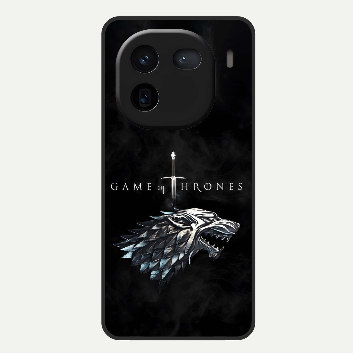  Throne Wolf Legacy Glass Case For iQOO 12 5G back cover – full design glossy printed glass finish
