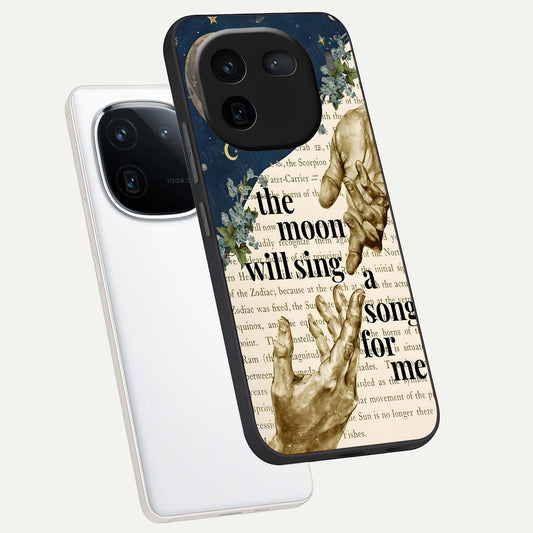  Aesthetic Divine phone case For iQOO 12 5G showing premium glass back cover with detailed artwork