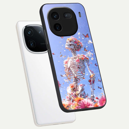  Bloom Beyond Bones phone case For iQOO 12 5G showing premium glass back cover with detailed artwork