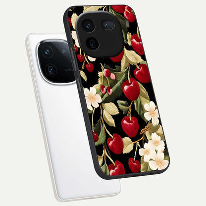  Blooming Spendor Bird phone case For iQOO 12 5G showing premium glass back cover with detailed artwork