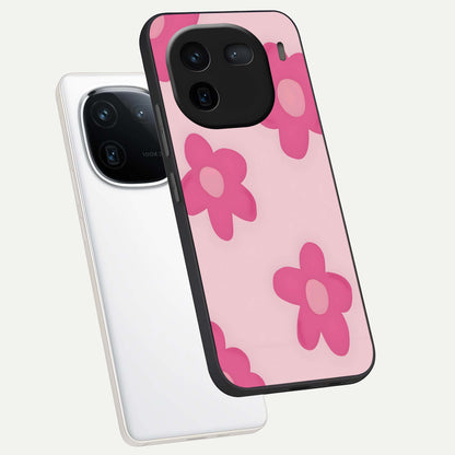  Candy Bloom Dreams phone case For iQOO 12 5G showing premium glass back cover with detailed artwork