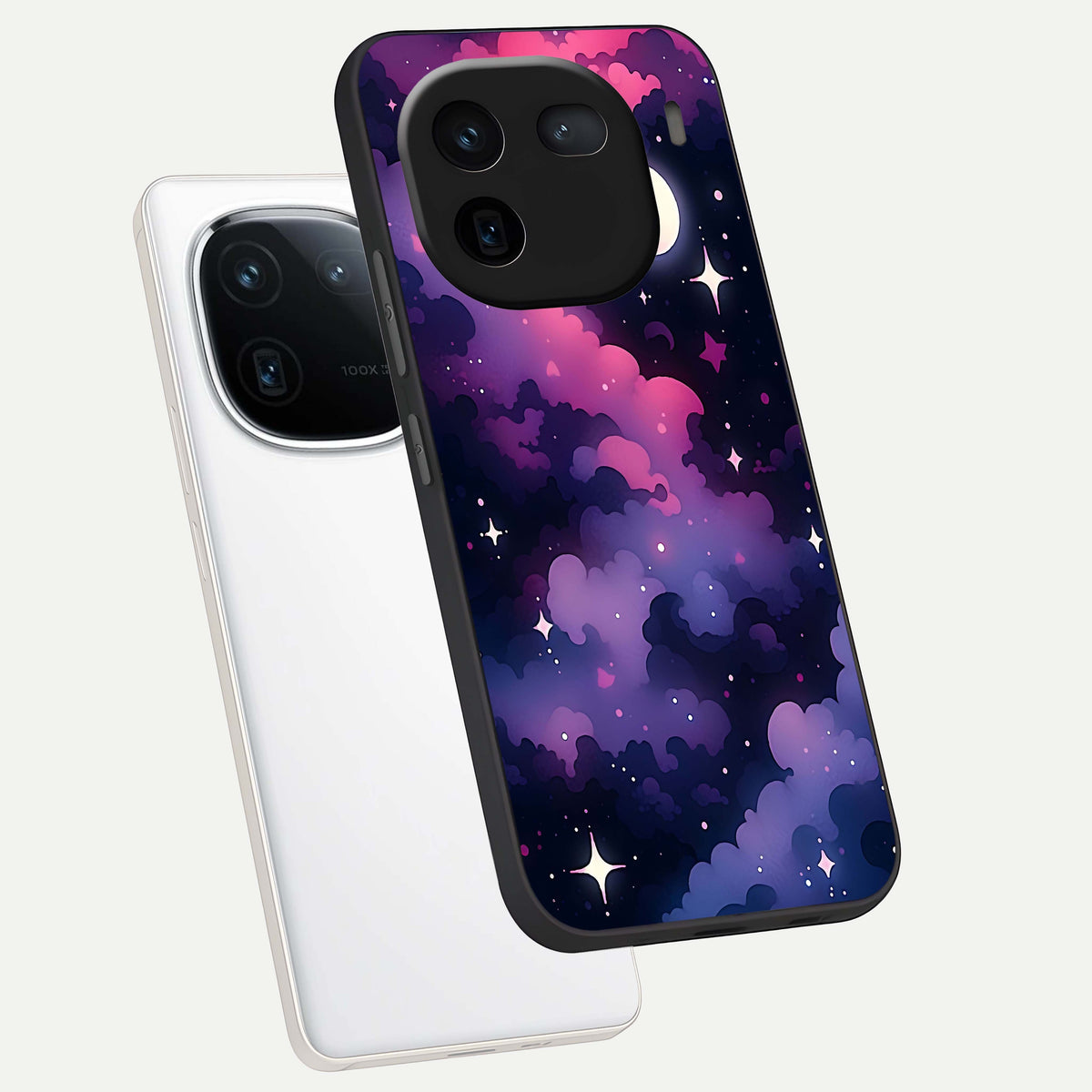  Celestial Moon Magic phone case For iQOO 12 5G showing premium glass back cover with detailed artwork