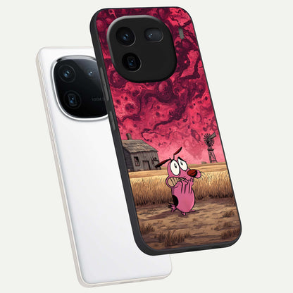  Courage Under Sky phone case For iQOO 12 5G showing premium glass back cover with detailed artwork